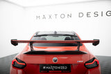 Maxton Design - Carbon Fiber Rear Wing with Internal Brackets Uprights + LED BMW M2 G87