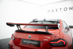 Maxton Design - Carbon Fiber Rear Wing with Internal Brackets Uprights + LED BMW M2 G87