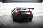 Maxton Design - Carbon Fiber Rear Wing with Internal Brackets Uprights + LED Mazda MX-5 ND (MK4)