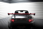 Maxton Design - Carbon Fiber Rear Wing with Internal Brackets Uprights + LED Mazda MX-5 ND (MK4)