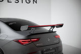 Maxton Design - Carbon Fiber Rear Wing with Internal Brackets Uprights + LED Mercedes Benz CLA-Class Coupe C118