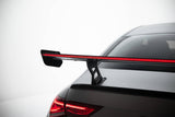 Maxton Design - Carbon Fiber Rear Wing with Internal Brackets Uprights + LED Mercedes Benz CLA-Class Coupe C118