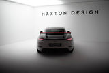 Maxton Design - Carbon Fiber Rear Wing with Internal Brackets Uprights V.1 + LED Porsche 718 Cayman 982C