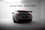 Maxton Design - Carbon Fiber Rear Wing with Internal Brackets Uprights V.1 + LED Porsche 718 Cayman 982C