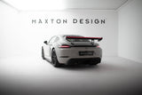 Maxton Design - Carbon Fiber Rear Wing with Internal Brackets Uprights V.2 + LED Porsche 718 Cayman 982C