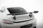 Maxton Design - Carbon Fiber Rear Wing with Internal Brackets Uprights V.2 Porsche 718 Cayman 982C