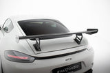 Maxton Design - Carbon Fiber Rear Wing with Internal Brackets Uprights V.2 Porsche 718 Cayman 982C