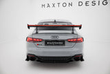 Maxton Design - Carbon Fiber Rear Wing with Upper Swan Mounting + LED Audi A5 / A5 S-Line / S5 / RS5 Coupe F5 / F5 Facelift