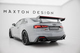 Maxton Design - Carbon Fiber Rear Wing with Upper Swan Mounting + LED Audi A5 / A5 S-Line / S5 / RS5 Coupe F5 / F5 Facelift