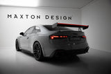 Maxton Design - Carbon Fiber Rear Wing with Upper Swan Mounting + LED Audi A5 / A5 S-Line / S5 / RS5 Coupe F5 / F5 Facelift