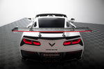 Maxton Design - Carbon Fiber Rear Wing with Upper Swan Mounting + LED Chevrolet Corvette Stingray / Grand Sport C7 (Copy)