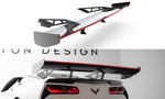 Maxton Design - Carbon Fiber Rear Wing with Upper Swan Mounting + LED Chevrolet Corvette Stingray / Grand Sport C7 (Copy)