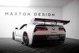 Maxton Design - Carbon Fiber Rear Wing with Upper Swan Mounting + LED Chevrolet Corvette Stingray / Grand Sport C7 (Copy)