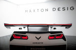 Maxton Design - Carbon Fiber Rear Wing with Upper Swan Mounting + LED Chevrolet Corvette Stingray / Grand Sport C7 (Copy)