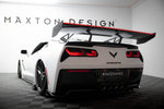 Maxton Design - Carbon Fiber Rear Wing with Upper Swan Mounting + LED Chevrolet Corvette Stingray / Grand Sport C7 (Copy)