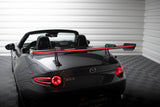 Maxton Design - Carbon Fiber Rear Wing with Upper Swan Mounting + LED Mazda MX-5 ND (MK4)