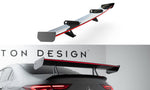 Maxton Design - Carbon Fiber Rear Wing with Upper Swan Mounting + LED Mercedes Benz CLA-Class Coupe C118