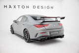 Maxton Design - Carbon Fiber Rear Wing with Upper Swan Mounting + LED Mercedes Benz CLA-Class Coupe C118