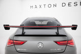 Maxton Design - Carbon Fiber Rear Wing with Upper Swan Mounting + LED Mercedes Benz CLA-Class Coupe C118