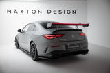 Maxton Design - Carbon Fiber Rear Wing with Upper Swan Mounting + LED Mercedes Benz CLA-Class Coupe C118