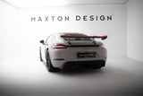 Maxton Design - Carbon Fiber Rear Wing with Upper Swan Mounting V.1 + LED Porsche 718 Cayman 982C