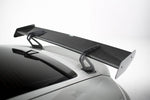 Maxton Design - Carbon Fiber Rear Wing with Upper Swan Mounting V.1 + LED Porsche 718 Cayman 982C