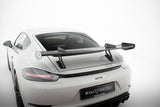 Maxton Design - Carbon Fiber Rear Wing with Upper Swan Mounting V.1 Porsche 718 Cayman 982C