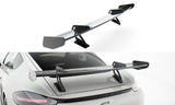 Maxton Design - Carbon Fiber Rear Wing with Upper Swan Mounting V.1 Porsche 718 Cayman 982C