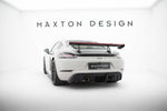 Maxton Design - Carbon Fiber Rear Wing with Upper Swan Mounting V.2 + LED Porsche 718 Cayman 982C