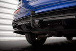 Maxton Design - Central Rear Splitter (with Vertical Bars) Audi Q5 S-Line SUV MK2 (Facelift)