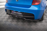 Maxton Design - Central Rear Splitter (with Vertical Bars) BMW Series 1 M-Pack E87 (Facelift)