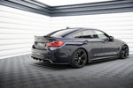 Maxton Design - Central Rear Splitter (with Vertical Bars) BMW Series 4 Gran Coupe / Coupe / Cabrio M-Pack F36 / F32 / F33