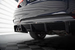 Maxton Design - Central Rear Splitter (with Vertical Bars) BMW Series 4 Gran Coupe / Coupe / Cabrio M-Pack F36 / F32 / F33