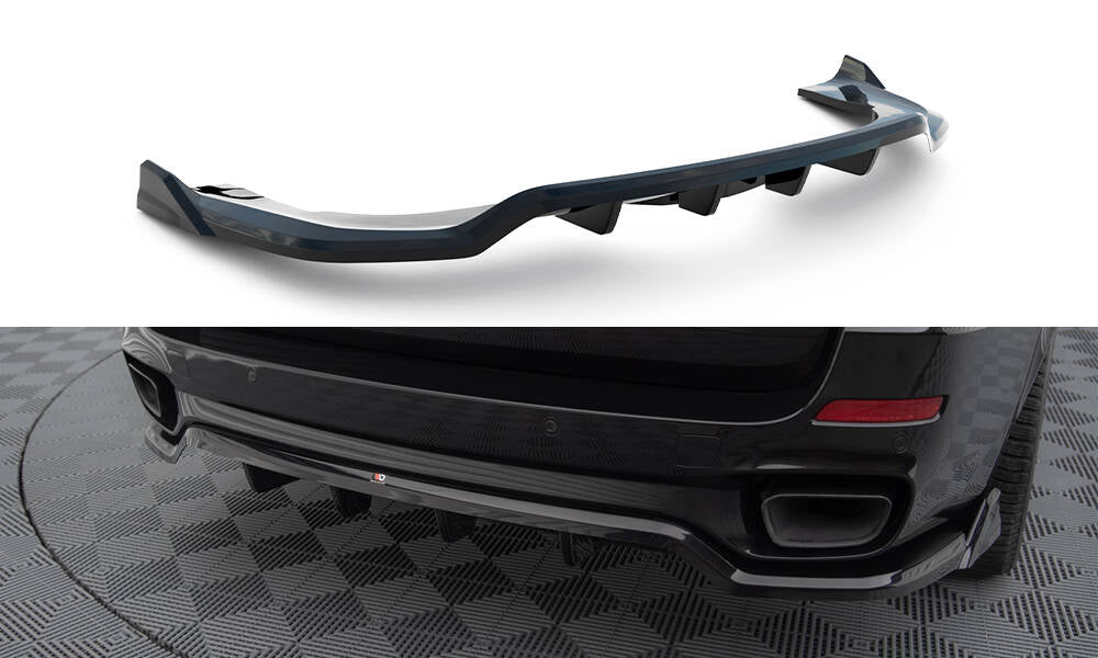 Maxton Design - Central Rear Splitter (with Vertical Bars) BMW X5 M ...