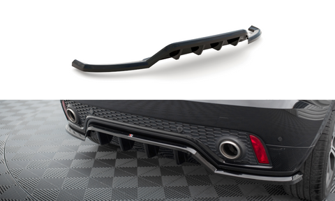 Maxton Design - Central Rear Splitter (with Vertical Bars) Jaguar E-Pace R-Dynamic MK1