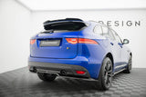 Maxton Design - Central Rear Splitter (with Vertical Bars) Jaguar F-Pace R-Sport MK1