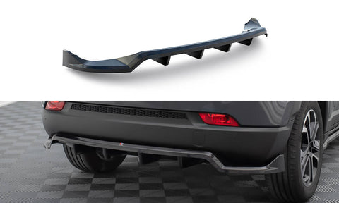 Maxton Design - Central Rear Splitter (with Vertical Bars) Jeep Compass Limited MK2 (Facelift)