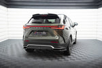 Maxton Design - Central Rear Splitter (with Vertical Bars) Lexus NX F-Sport MK2