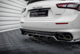 Maxton Design - Central Rear Splitter (with Vertical Bars) Maserati Ghibli MK3 (Facelift)