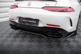 Maxton Design - Central Rear Splitter (with Vertical Bars) Mercedes Benz AMG GT 43 4-Door Coupe V8 Styling Package