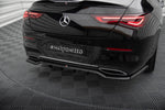 Maxton Design - Central Rear Splitter (with Vertical Bars) Mercedes Benz CLA-Class Coupe C118