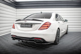 Maxton Design - Central Rear Splitter (with Vertical Bars) Mercedes Benz S-Class AMG-Line W222 (Facelift)