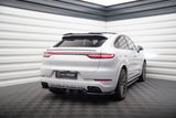 Maxton Design - Central Rear Splitter (with Vertical Bars) Porsche Cayenne Coupe MK3