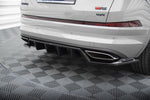 Maxton Design - Central Rear Splitter (with Vertical Bars) Skoda Kodiaq RS MK1 (Facelift)