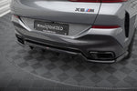 Maxton Design - Central Rear Splitter (with Vertical Bars) V.1 BMW X6 M-Pack G06 (Facelift)