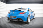 Maxton Design - Central Rear Splitter (with Vertical Bars) + Flaps V.1 Toyota GR86 MK1