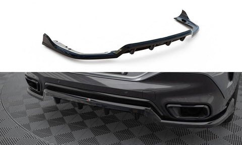 Maxton Design - Central Rear Splitter (with Vertical Bars) V.2 BMW X6 M-Pack G06 (Facelift)