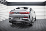 Maxton Design - Central Rear Splitter (with Vertical Bars) V.2 BMW X6 M-Pack G06 (Facelift)