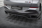 Maxton Design - Central Rear Splitter (with Vertical Bars) V.2 BMW X6 M-Pack G06 (Facelift)