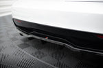 Maxton Design - Central Rear Splitter (with Vertical Bars) V.2 Tesla Model S Plaid MK1 (Facelift)